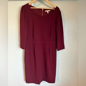 Banana Republic Sheath Dress with Three-Quarter Sleeves